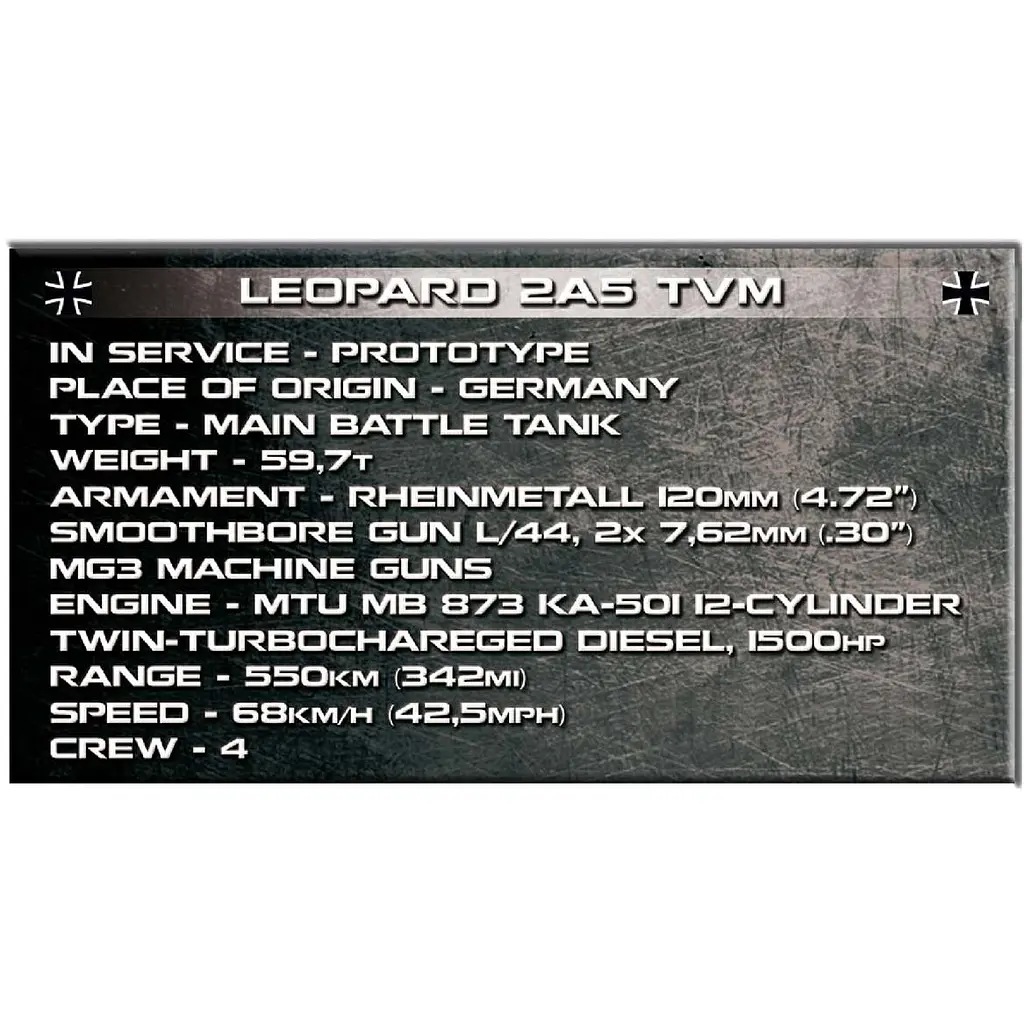 Конструктор Cobi Танк Леопард 2, 945 деталей (COBI-2620) - фото 8