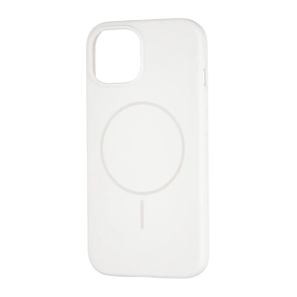 Чохол Silicone Case Full Cover with MagSafe iPhone 15 White