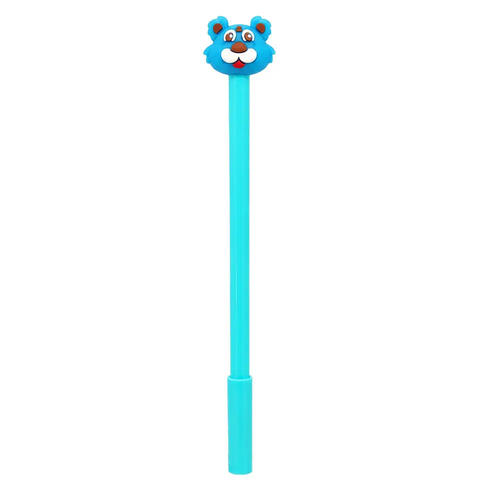 Ручка дитяча з іграшкою "Тигр" C0117-V(Blue) гелева, синя
