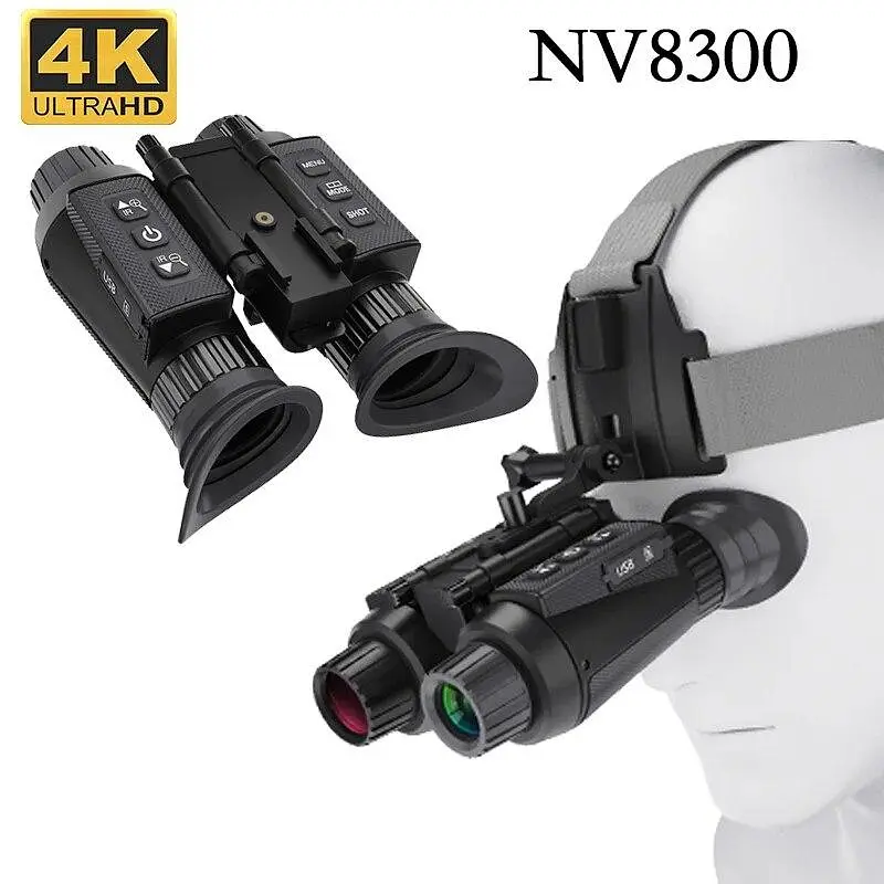 Бінокль нічного бачення NV8300 Super Light HD 4K (до 500м) + кріплення FMA L4G24 на шолом + карта 64Гб - фото 5