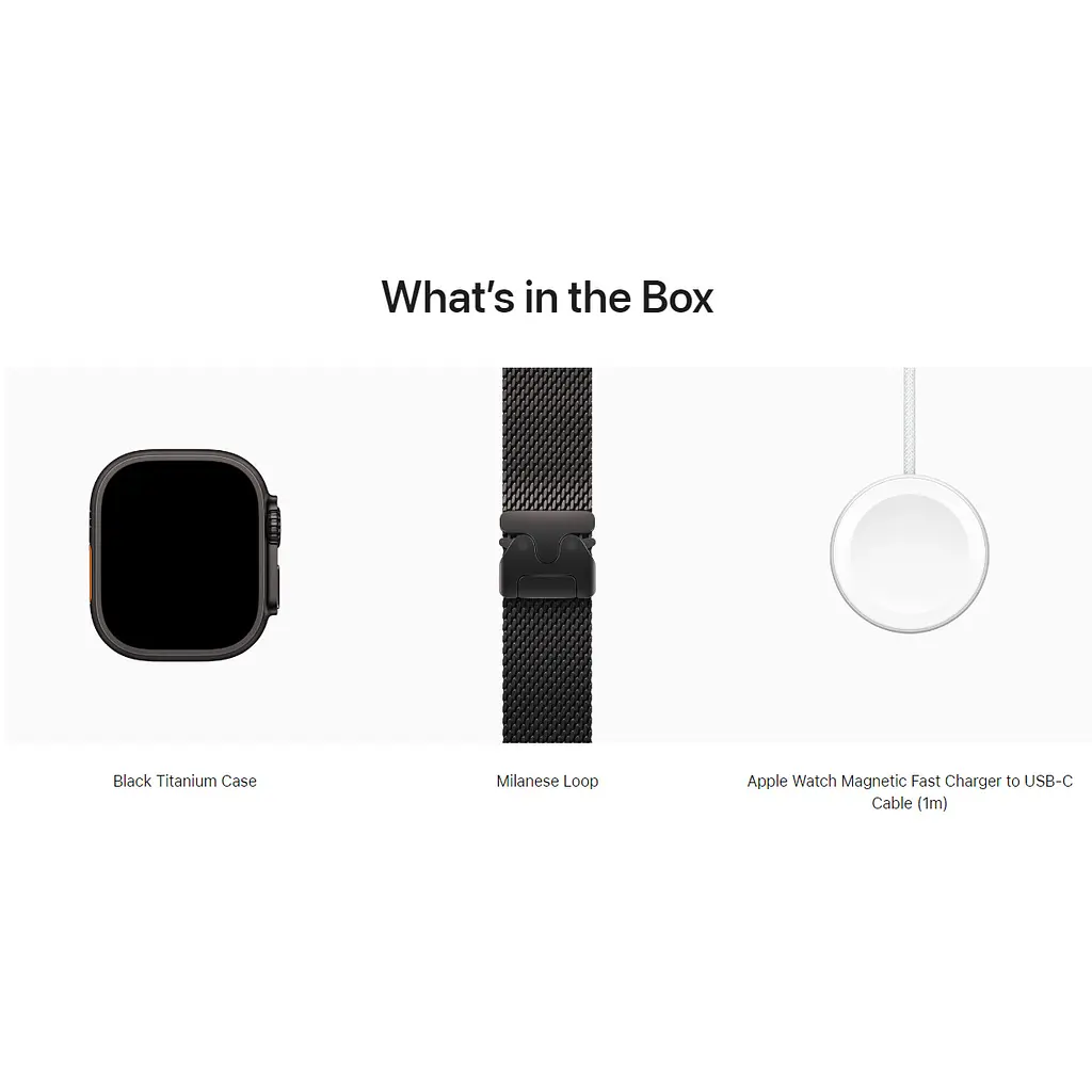 Смарт-часы Apple Watch Ultra 2 49mm Black Titanium Case with Black Titanium Milanese Loop Large (MYTC3) [114879] - фото 4