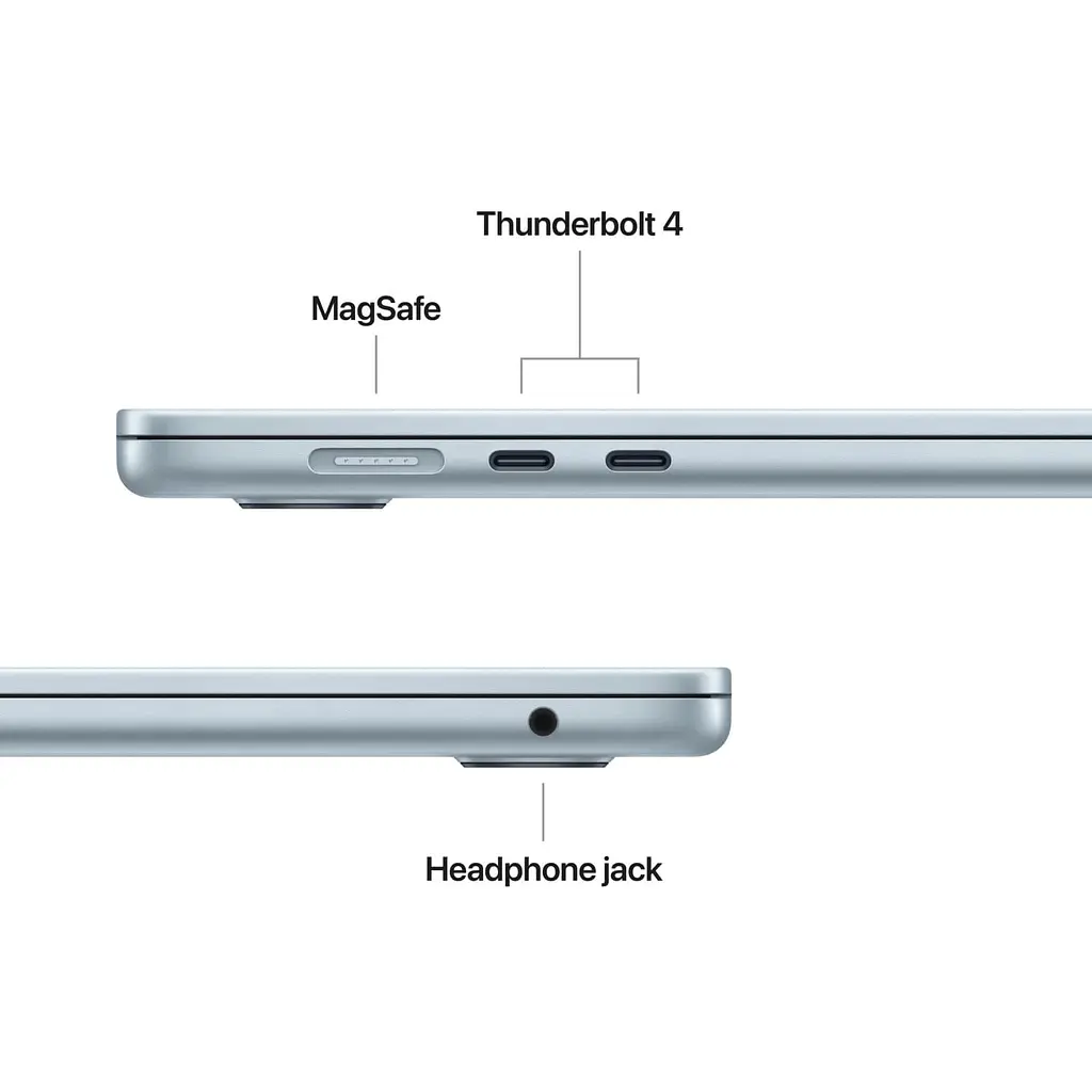 Ноутбук Apple 15.3 MacBook Air / M5/16GB/1TB/UMA/MacOS/Sky Blue (MDVT4UA/A) - фото 6