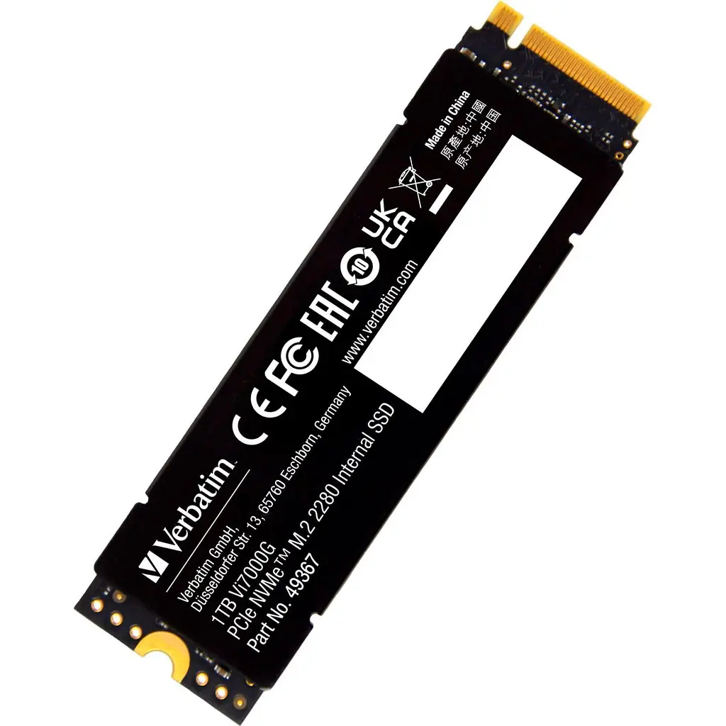 Накопичувач SSD Verbatim m.2 NVMe 1TB SSD-Vi7000G PCIe 4.0 (49367) - фото 4