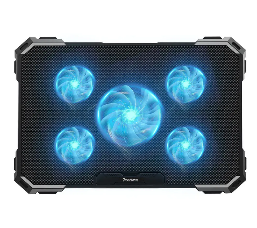 Охолоджувальна підставка для ноутбука до 21 дюймів GamePro GPCP-485 5xfans - фото 2