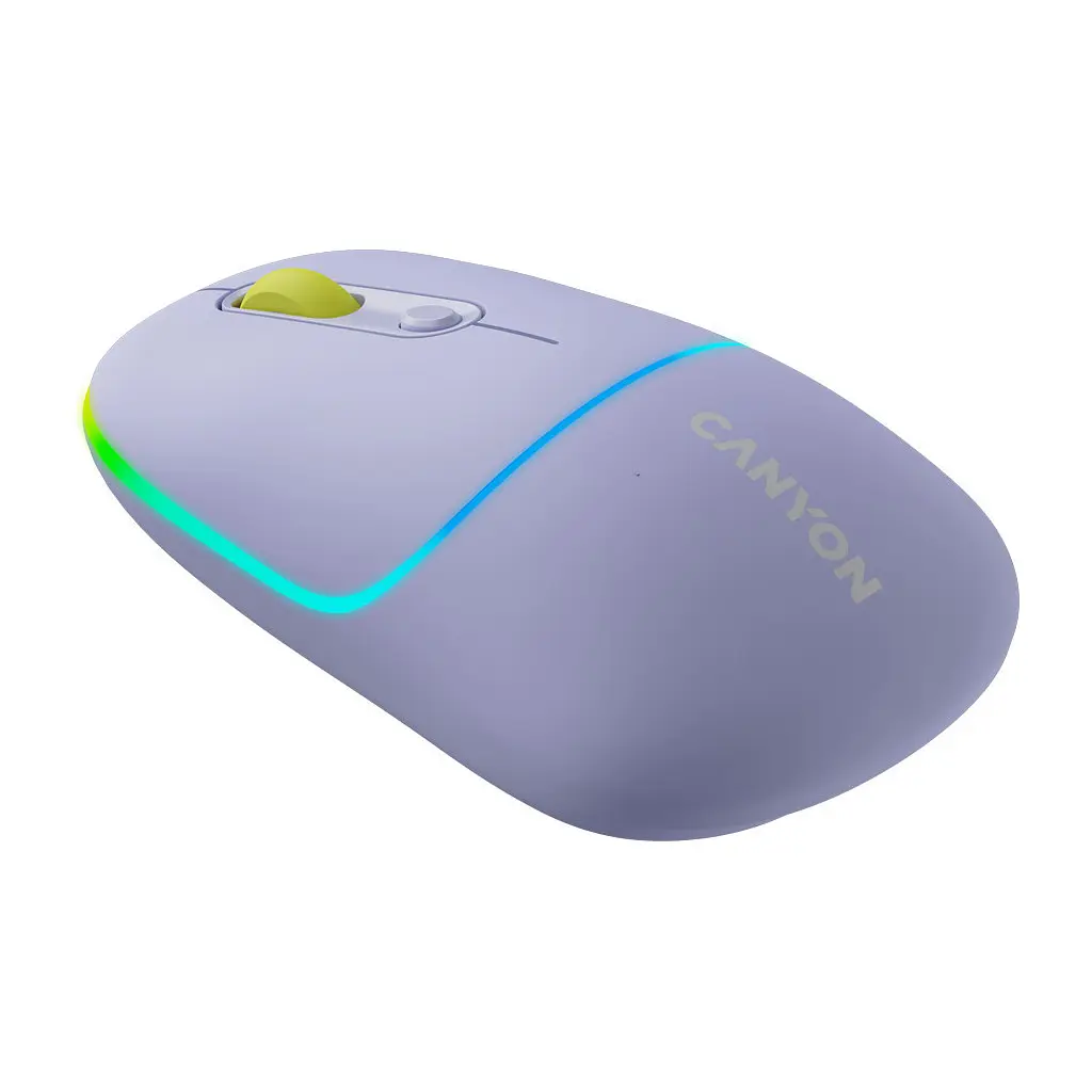 Мышка Canyon MW-22 Dual Band RGB Wireless Mountain Lavender (CNS-CMSW22ML) - фото 5