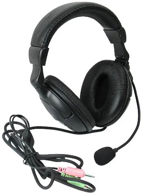 Наушники с микрофоном Defender HN-898 3м (Черные) - фото 2