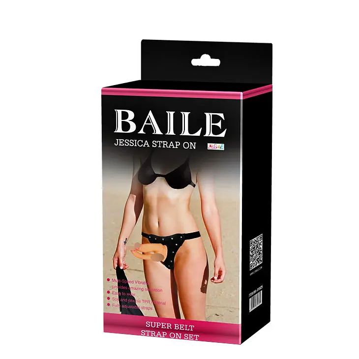 Подвійний страпон BAILE JESSICA Double Strap-on Vibrating Baile BW-022029 23734 - фото 5