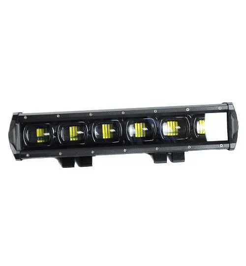 Світлодіодна балка фара LED 350x70x75 mm 60W (10W x 6) 10-30V ближній Black Line 1 шт. (4067) - фото 2