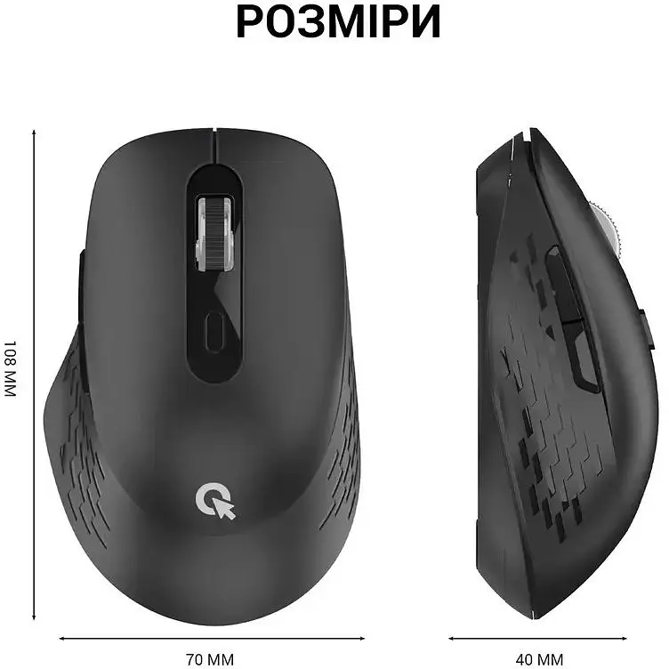 Миша OfficePro Wireless чорна (M230B) - фото 10