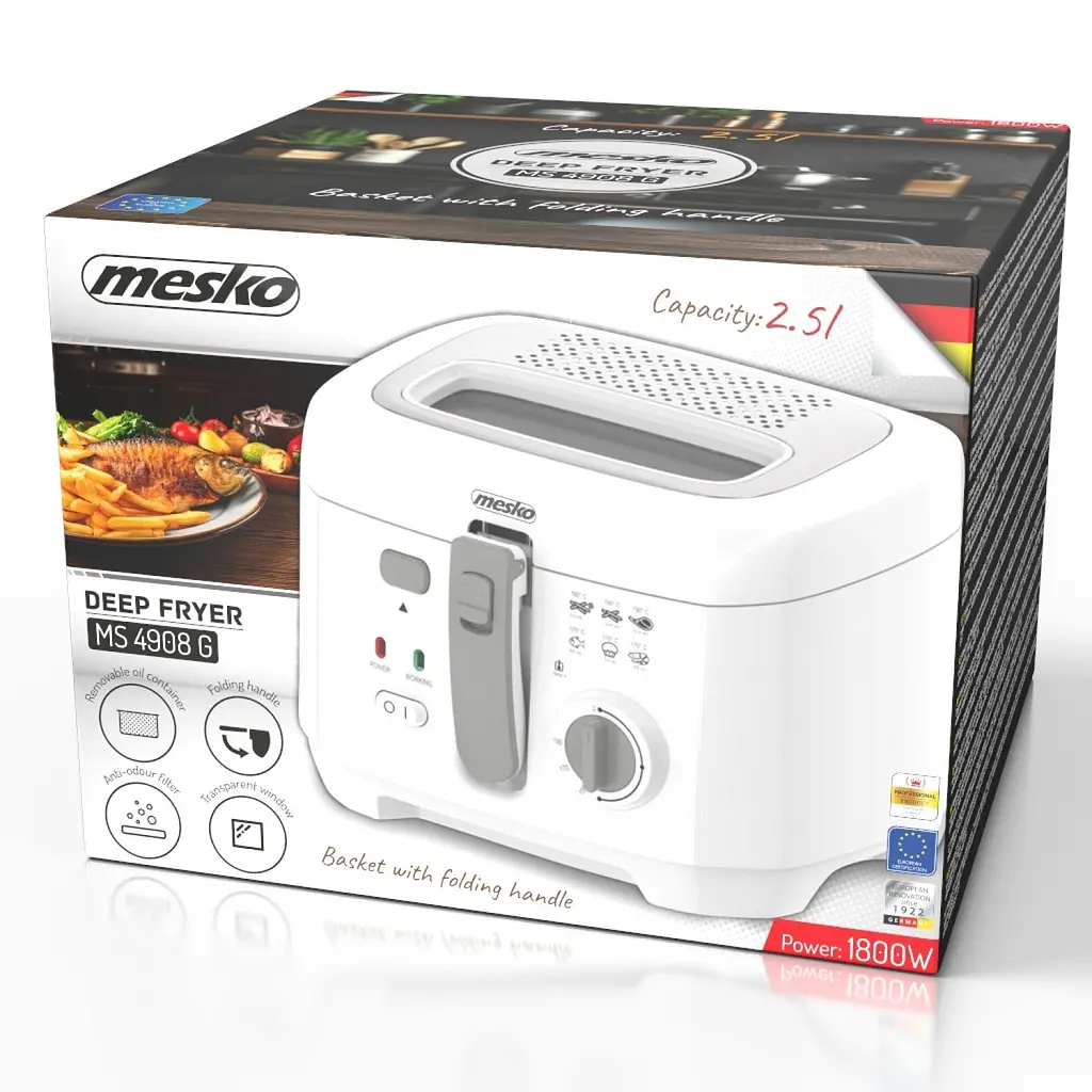 Фритюрниця Mesko MS 4908 grey 2,5 л - фото 10