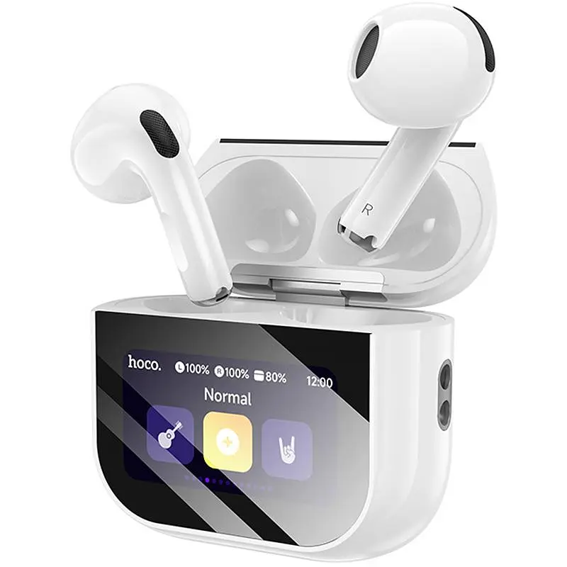 Беспроводные TWS наушники Hoco EW82 Sparkle with Touch Screen White - фото 3