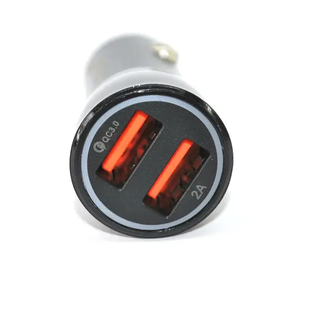АЗП 4you B2 (total 5A/25W, QC3, Fast Charger, 2 USB, 3.6-12V) black - фото 3