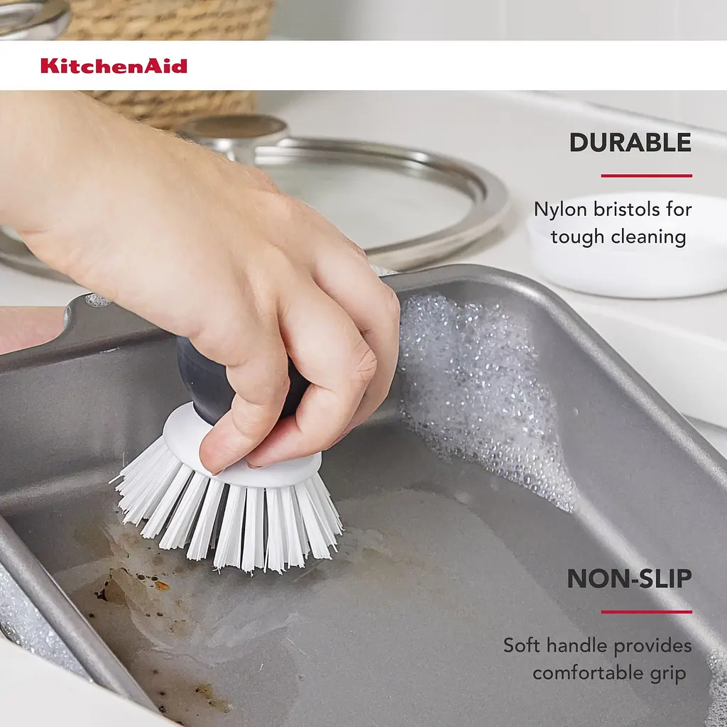 Щетка для мытья посуды KitchenAid Sinkware белая (KEG195OSBA) - фото 9