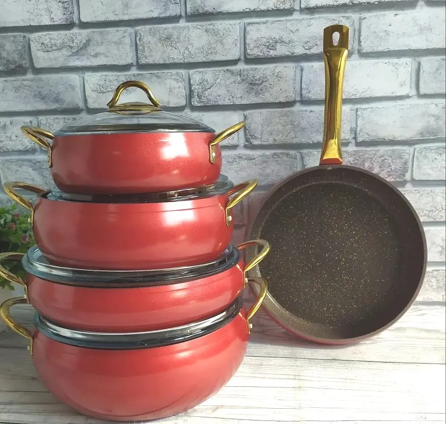 Набір посуду O.M.S. Collection 3040 Red 9 предметів