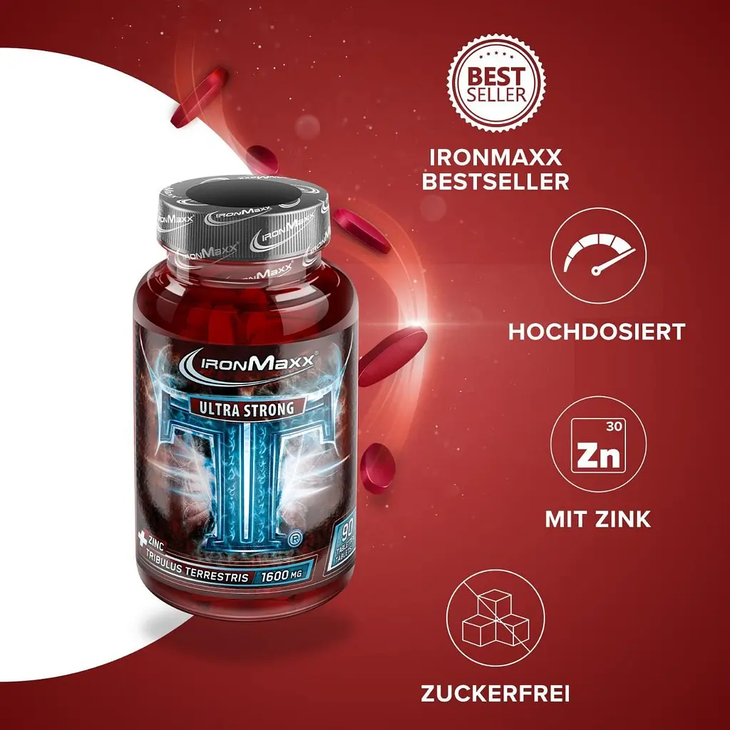 Бустер тестостерону IronMaxx TT Ultra Strong 90 таблеток - фото 2