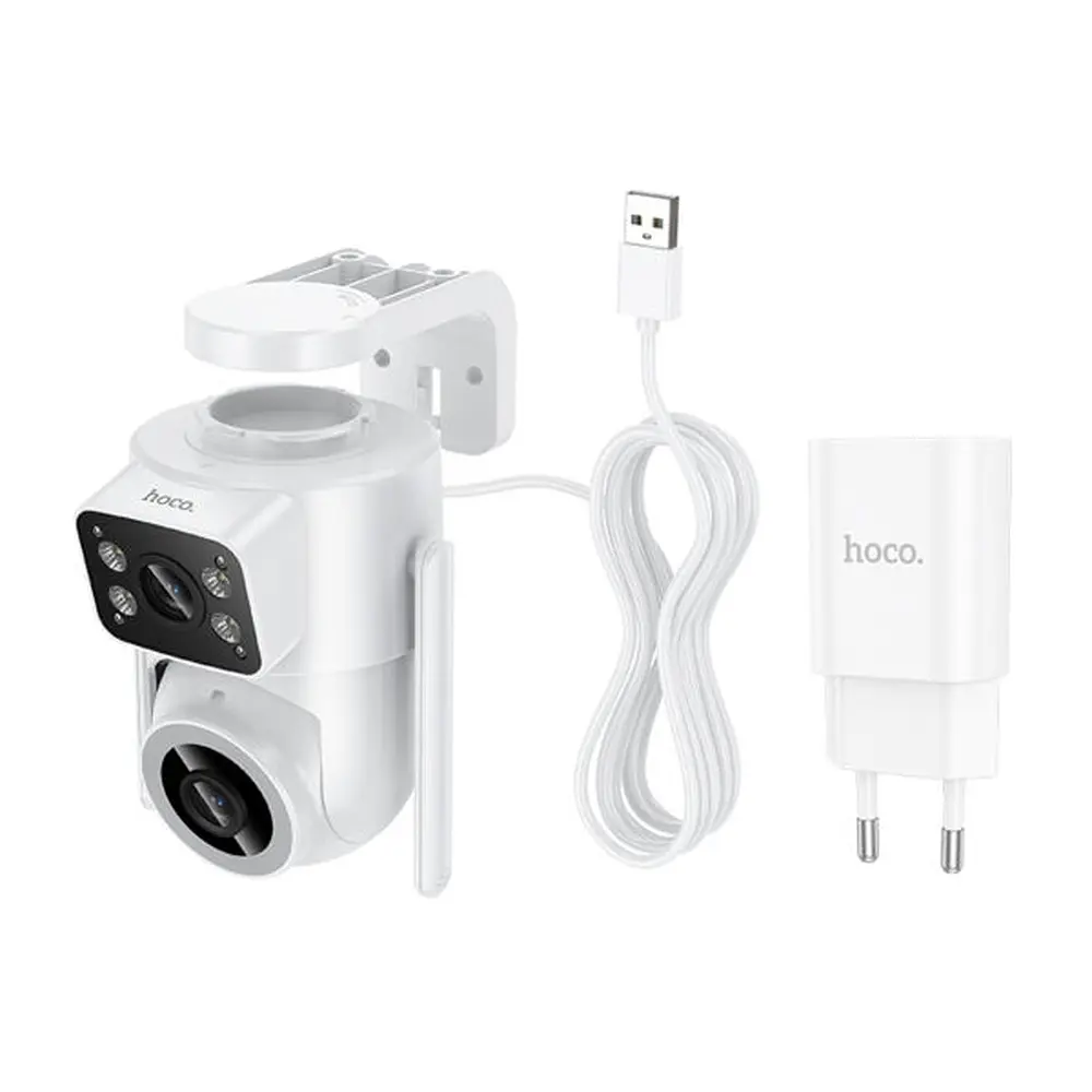 IP-камера Hoco D9 outdoor PTZ HD camera(EU) White - фото 4