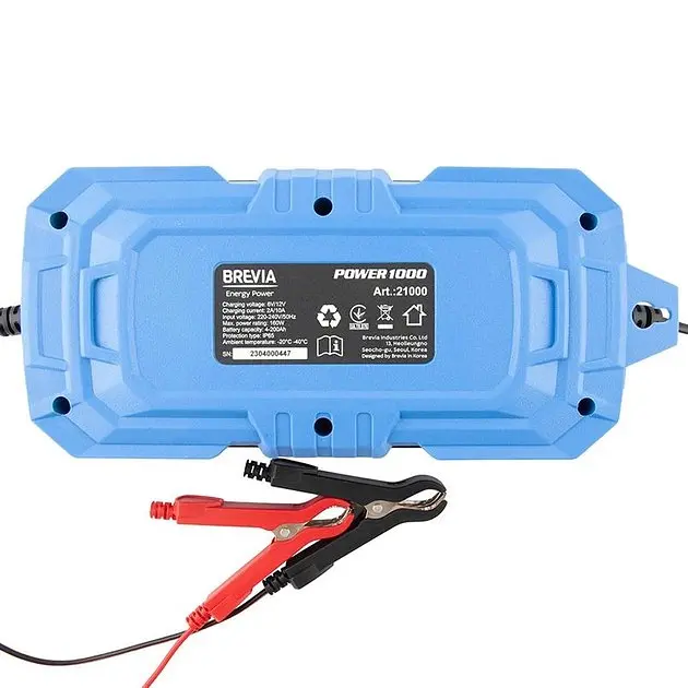 Зарядний пристрій 6 / 12 V 10 A для акумуляторів brevia Power1000 21000EP - фото 4