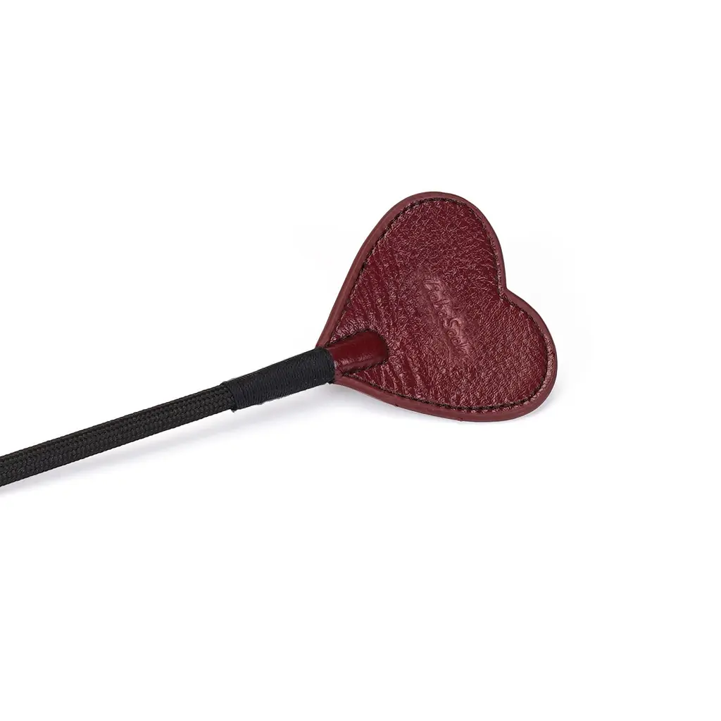 Шльопалка-сердечко Liebe Seele Wine Red Riding Crop with Heart-Shape Tip - фото 4