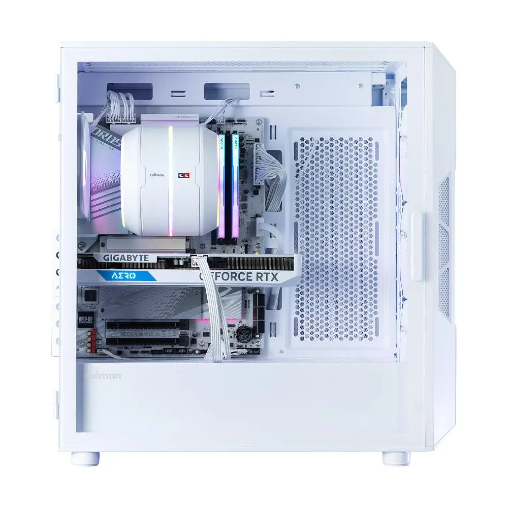 Zalman Корпус I3 Neo ARGB V2 без БР, 2xUSB3.0, 1x Type C, 4x120мм, ARGB, VGA 355мм, LCS ready, TG Side Panel, ATX, білий - фото 10