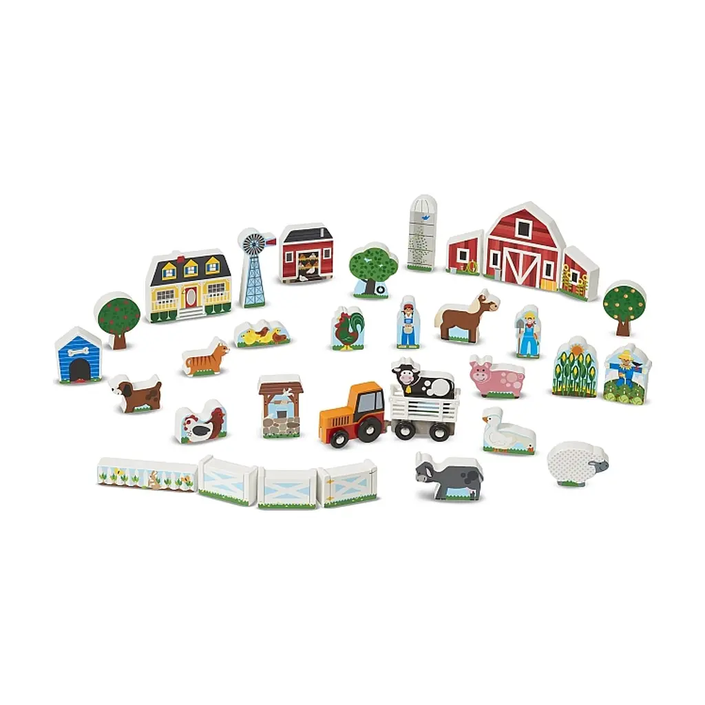 Ігровий набір Melissa & Doug дерев'яний Ферма і трактор (MD14800) - фото 4