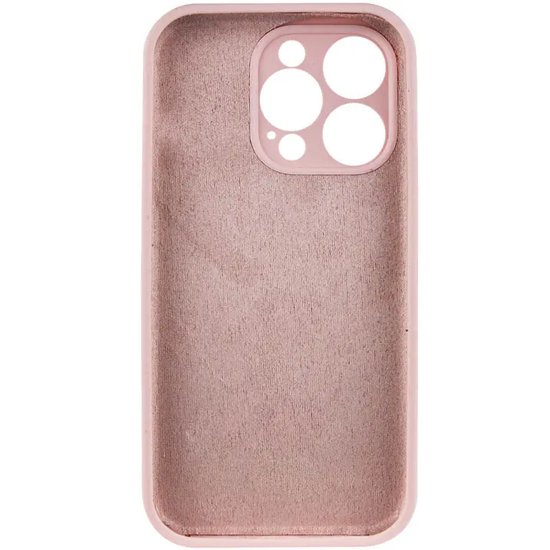 Чохол Silicone Case Full Camera Protective (AA) NO LOGO для Apple iPhone 13 Pro Max (6.7) Рожевий / Chalk Pink - фото 4