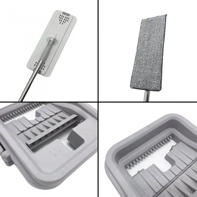 Швабра з відром комплект Scratch Cleaning Mop G3 Middle з автоматичним віджимом і складною ручкою - фото 2