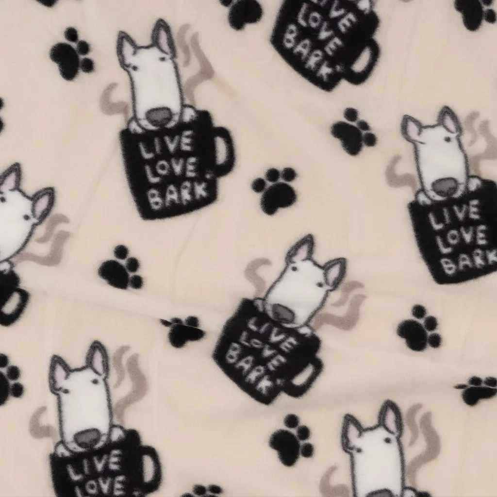 Плед Ardesto Fleece 100% полиэстер песики бежевый 130 x 160 см (ART0723PB) - фото 4