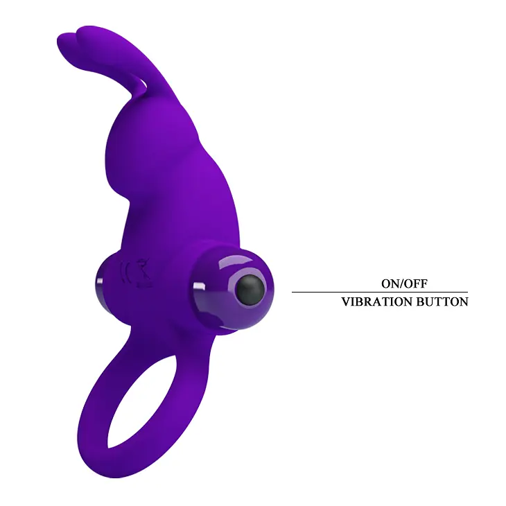 Ерекційне кільце - Pretty Love Vibrant Penis Ring I Purple - фото 5