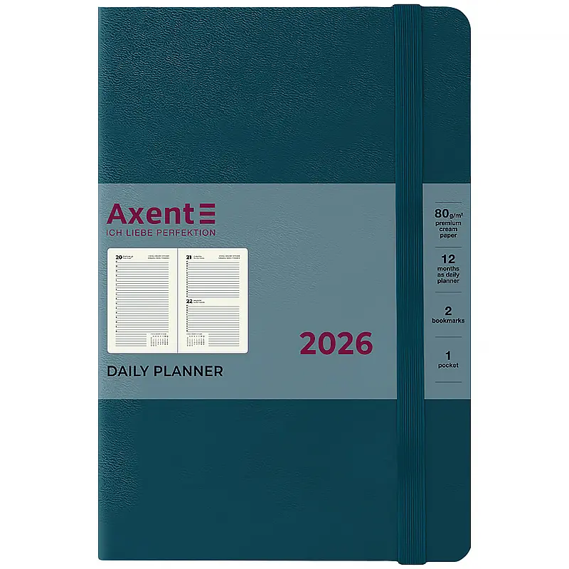 Щоденник Axent 2026 Partner Strong 145х210 мм малахітовий (8819-26-31-A) - фото 2