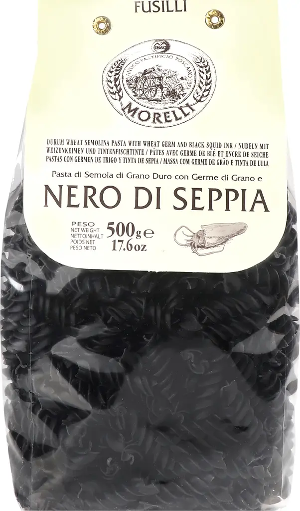 Изделия макаронные Morelli Фузилли с чернилами каракатицы 500 г (949408) - фото 4