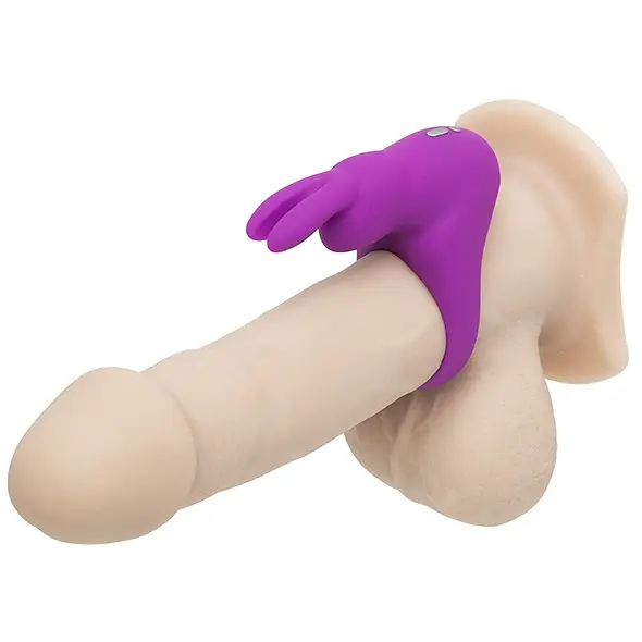 Ерекційне віброкільце Happy Rabbit Rechargeable Cock Ring, 6.7 см (фіолетовий) - фото 3