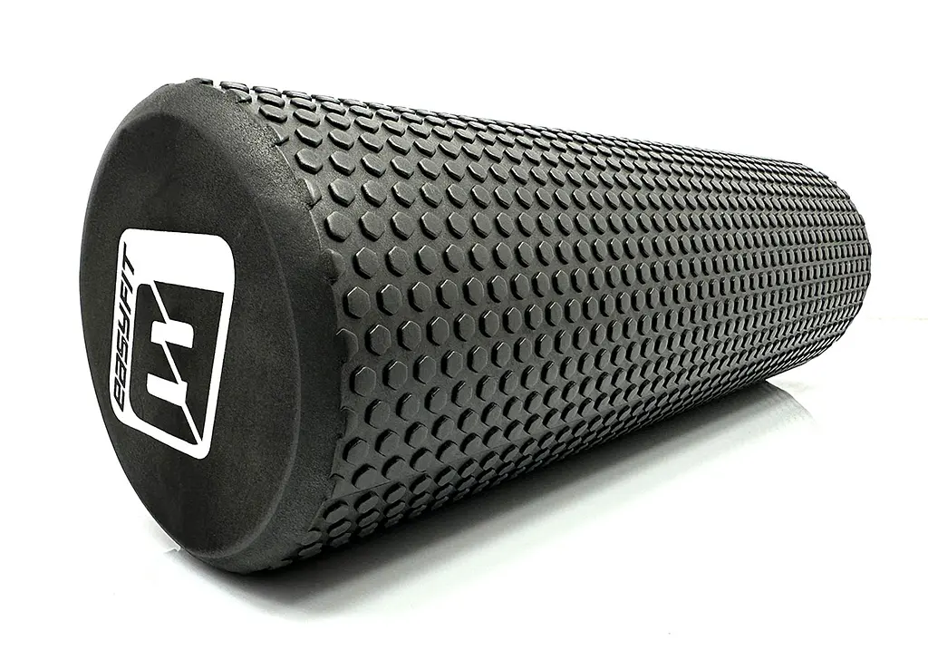 Масажний ролер EasyFit Foam Roller 45 см Чорний (EF-2030-BK) - фото 2