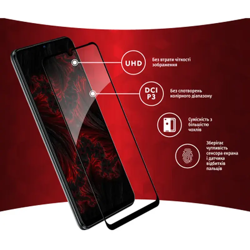 Скло захисне Intaleo Full Glue ZTE Blade V40 Vita (1283126545696) - фото 3
