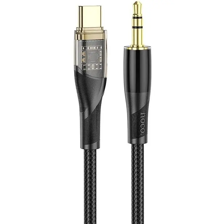 Кабель Hoco 3.5 мм to Type-C Transparent Digital audio conversion cable UPA25 1 м - фото 4