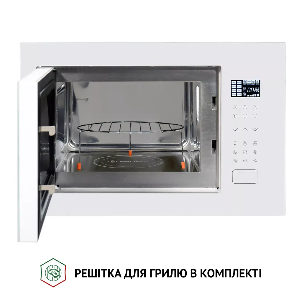 Повновбудована мікрохвильова піч Perfelli BM 255S GLW - фото 6