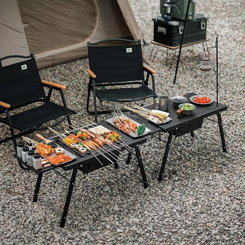 Стол для барбекю стальной Naturehike CNK2300CW014 (Черный) - фото 3