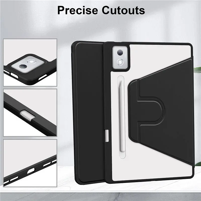 Чохол Lenovo Idea Tab Pro 12.7 2025 TPUCristal Pen holder 360 Чорний - фото 4