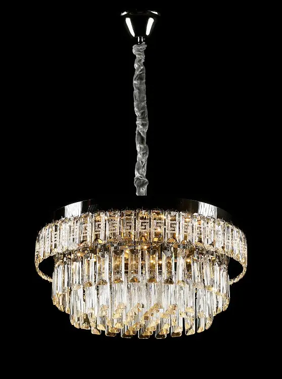 Хромована кришталева люстра Splendid Ray L2211/500/5+LED (CR) з пультом та 3 режимами світла - фото 3