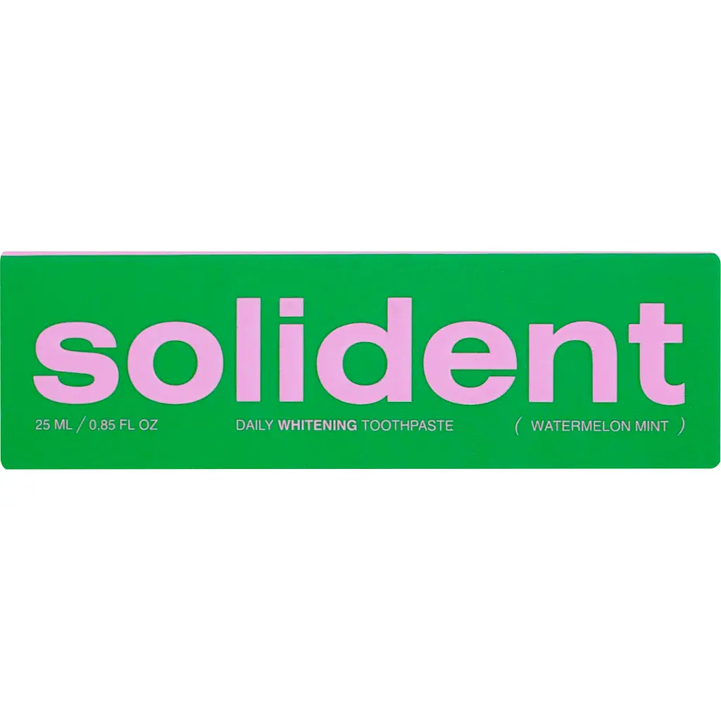 Щоденна відбілювальна зубна паста Solident Watermelon mint кавун-м'ята 25 мл - фото 3