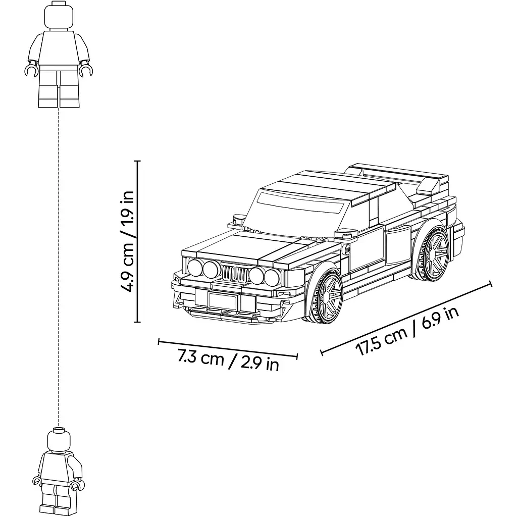 Конструктор LEGO Speed Champions BMW M3 (E30) 358 ел. (77263) - фото 16