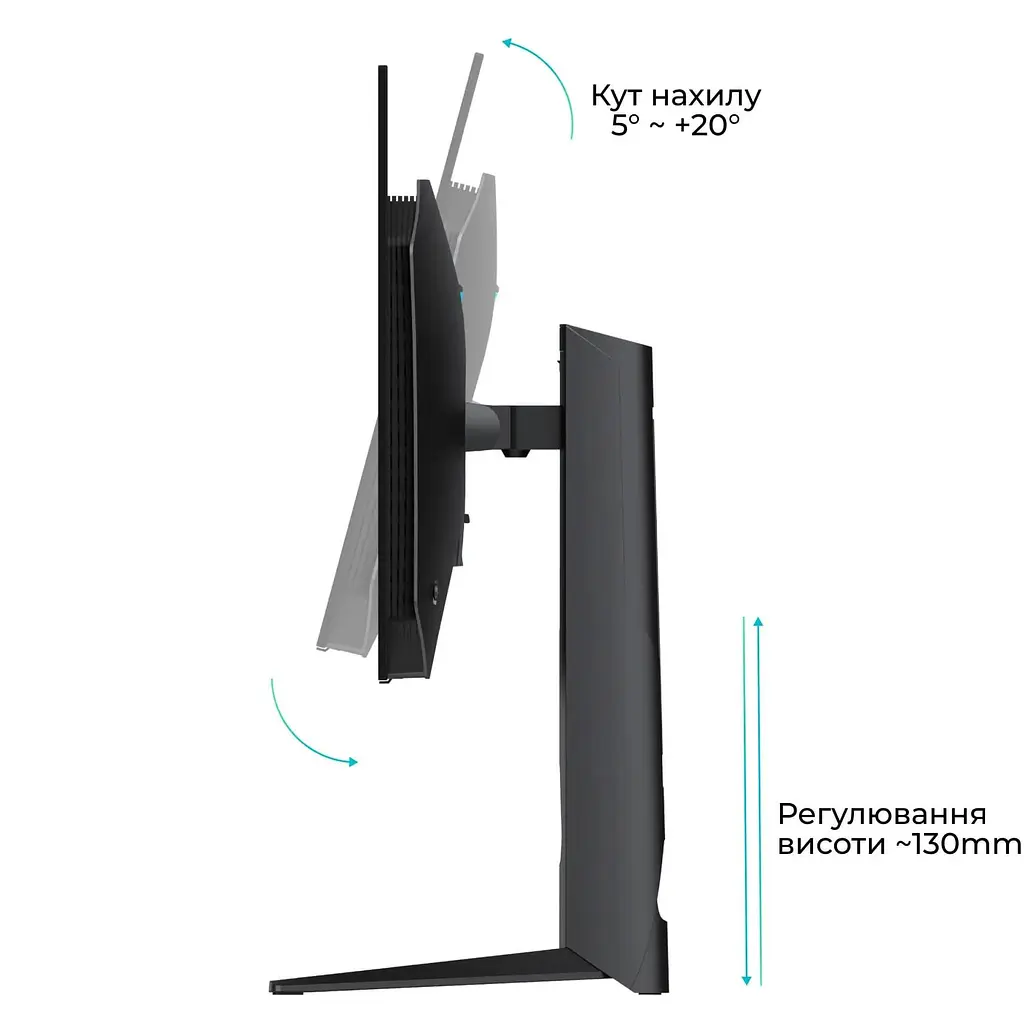 Монітор 27" QUBE Overlord OLED OG27Q240HC QHD OLED 240Hz (OG27Q240HC) - фото 8