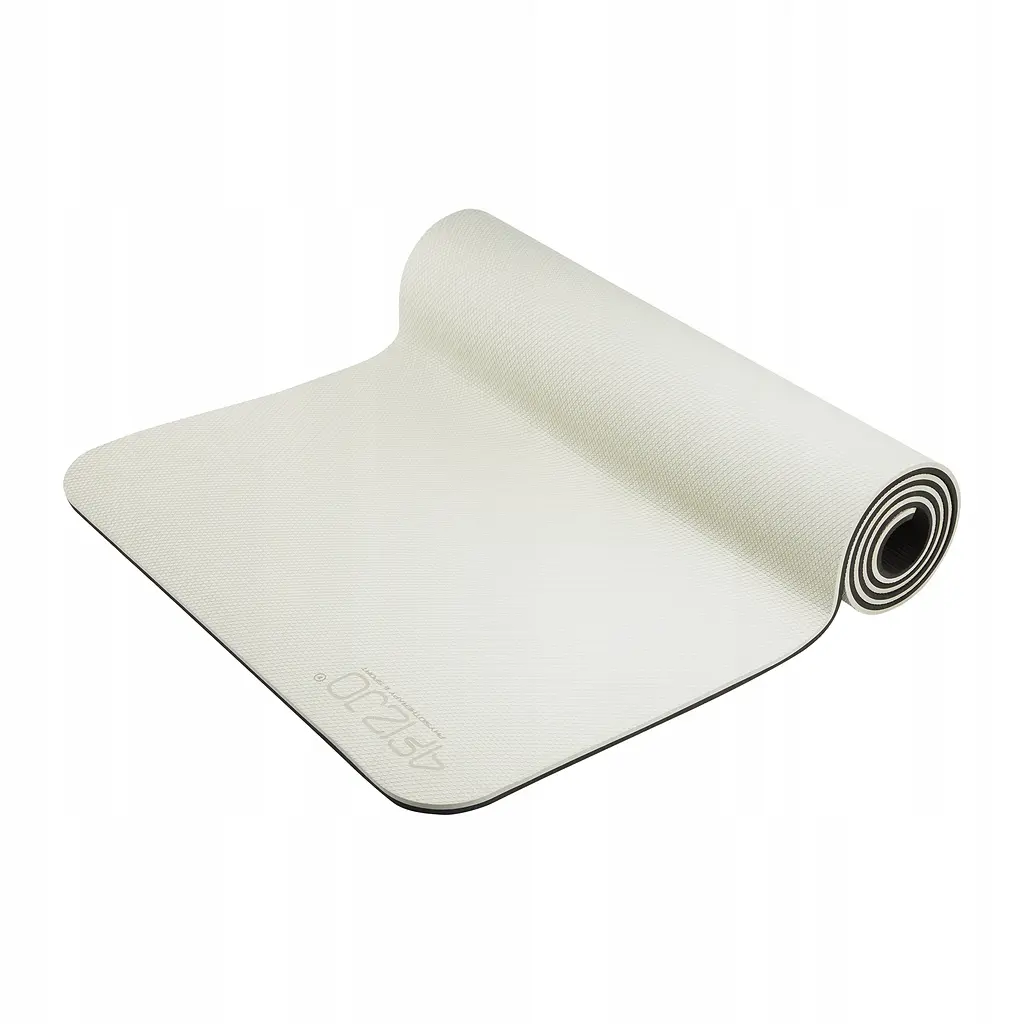 Килимок (мат) спортивний 4FIZJO TPE 180 x 60 x 0.6 см для йоги та фітнесу Grey/Black (P-5907739317100) - фото 8