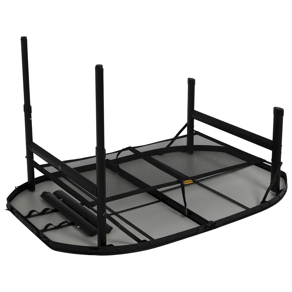 Стіл Bo-Camp Northgate Oval 120x80 cm Black/Grey (1404187) - фото 3