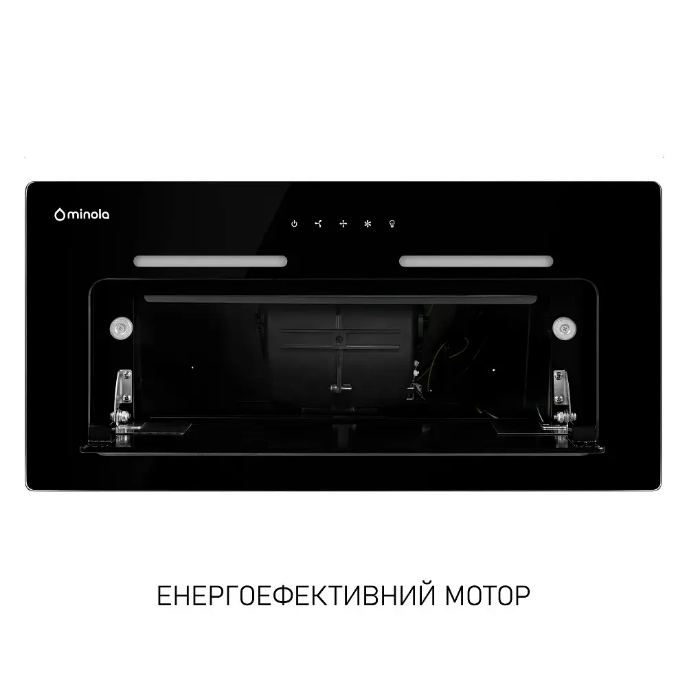 Витяжка повновбудована Minola HBI 6873 BL GLASS 1200 LED Line - фото 4