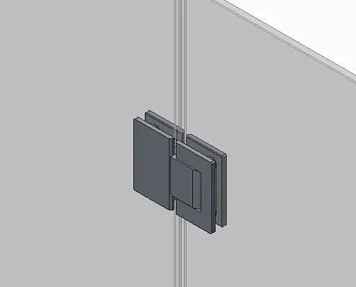 Двері в нішу Koer SR SD04-100x200-TR-01 прозоре скло Easy Clean 10 мм, хром KR5386, універсальні, прозорий, хром - фото 3