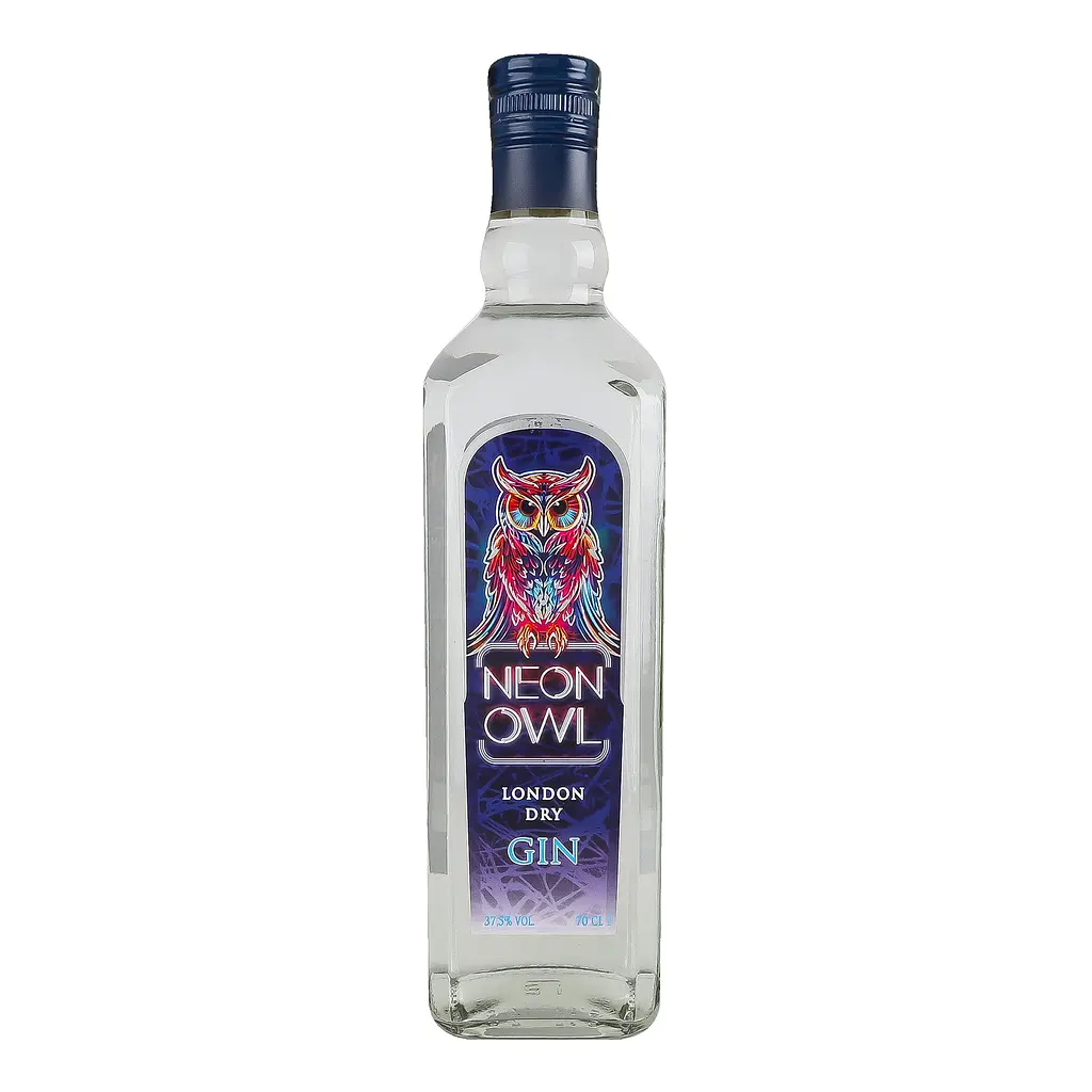 Набір: Джин Neon Owl London Dry 37.5% 0.7 л + Тонік Veranda Club Класичний 330 мл - фото 2