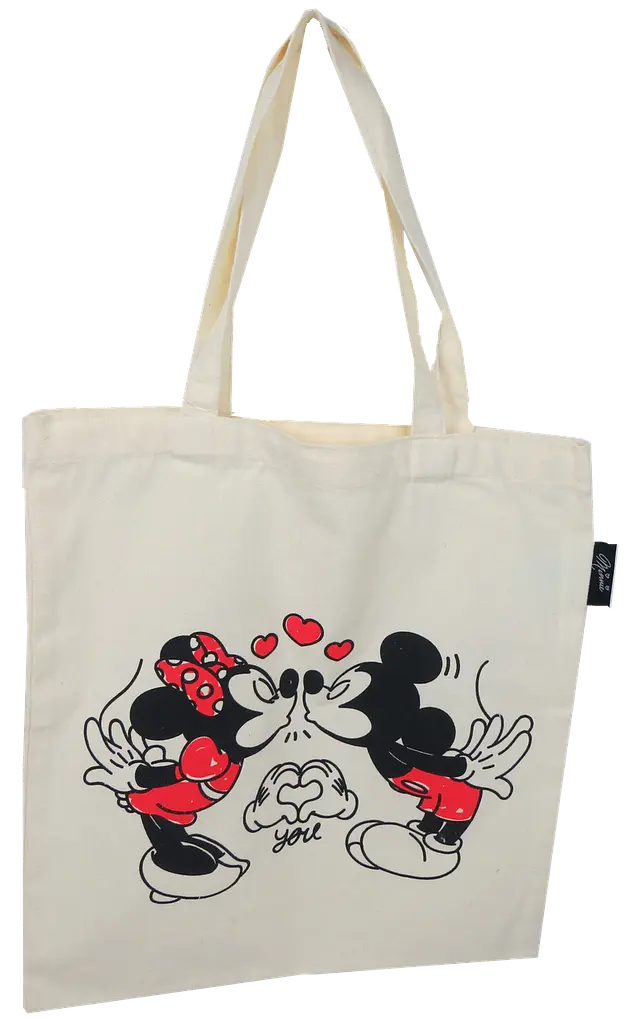 Еко сумка шопер для покупок Disney Mickey and friends Бежева - фото 2