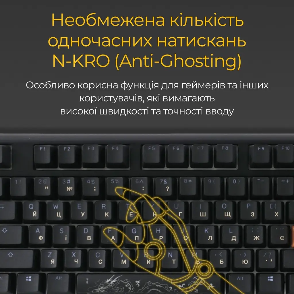 Клавиатура Ducky One 3 Cherry MX Red RGB Black DKON2108ST-RUAPXCLAWSC1 UA [126067] - фото 6