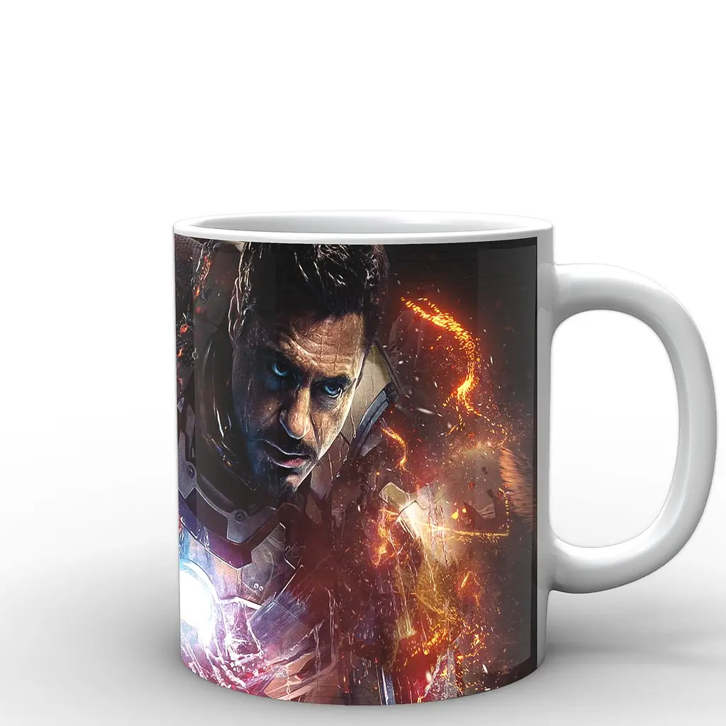Кухоль GeekLand Залізна Людина Iron Man вогняна IM.02.034.725 330 мл білий - фото 3