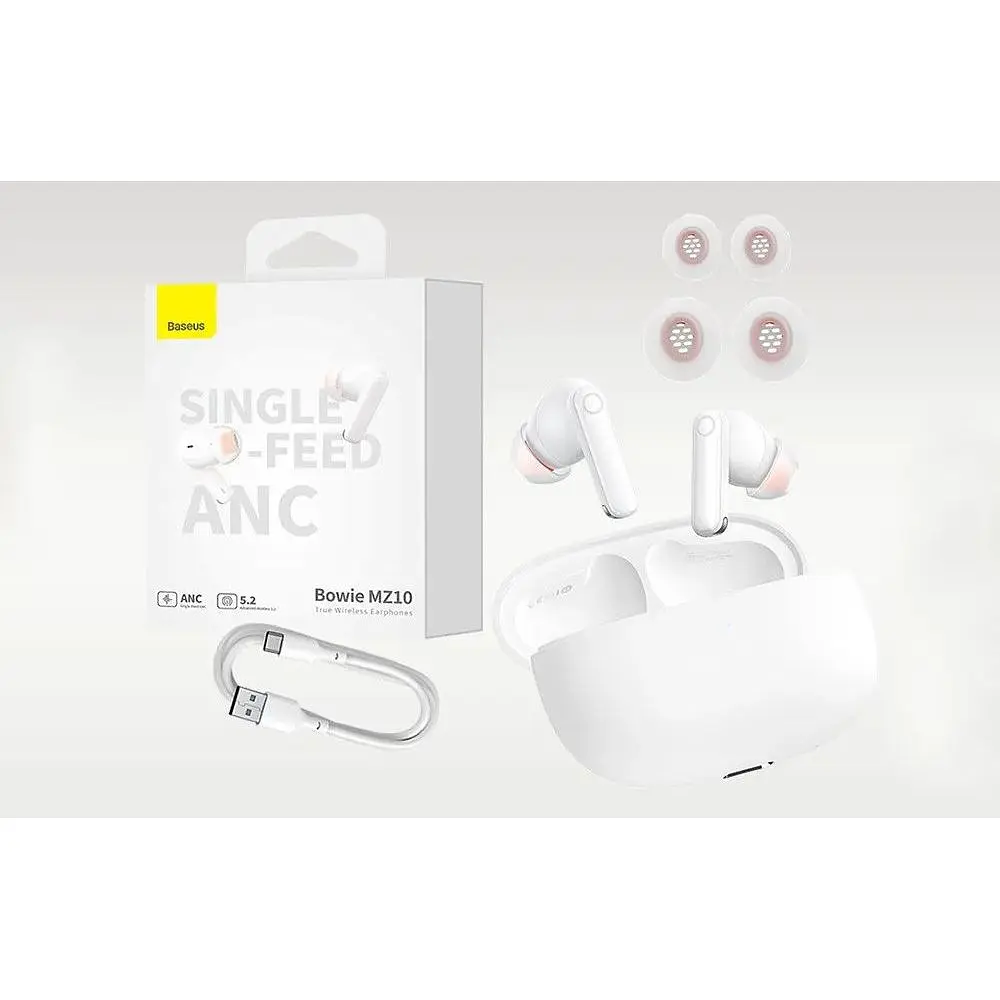 Наушники беспроводные Baseus Bowie MZ10 NGTW340102 белые - фото 4